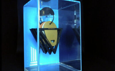 Conjunto de medalhas com expositor